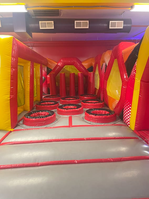Photo of laser bounce's inflatable trampoline park